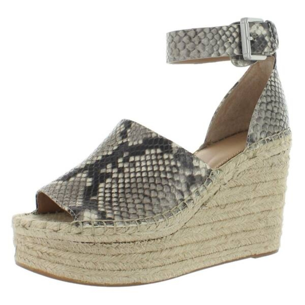 NIB!! Marc fisher adalyn snake wedges espadrille